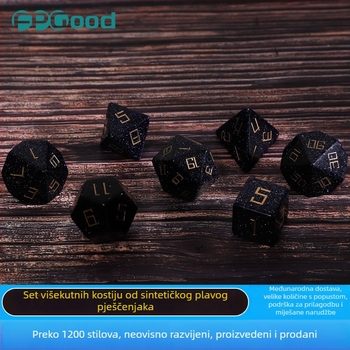 Wowu D20 poliedrične kocke – sintetski kristal, 20 stran, 1 set, mogućnost prilagodbe
