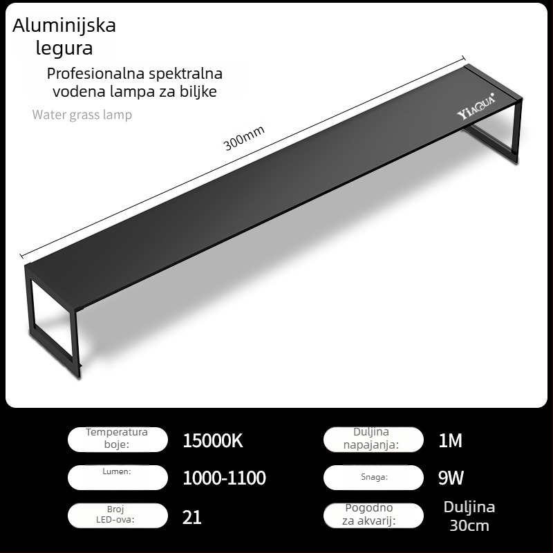 LED downlight za akvarij s biljkama - potpuno spektrum, dekorativno osvjetljenje, kontrola algi, 18W/36W/70W