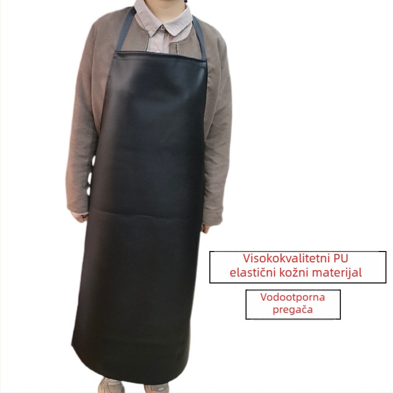 PU vodootporna pregača, bez rukava, moderni minimalistički stil, pogodna za sve sezone, za muškarce i žene