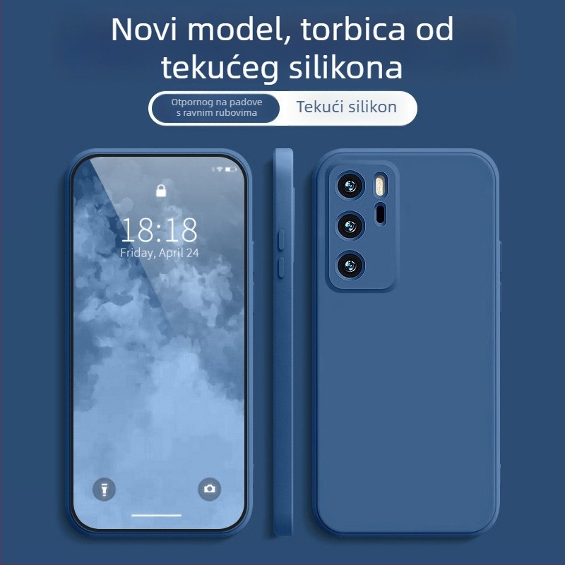 Kućište Huawei P40 — Minimalističko zaštitno kućište s ravnim bridovima za P40 i P40 Pro, Youth Edition Lite