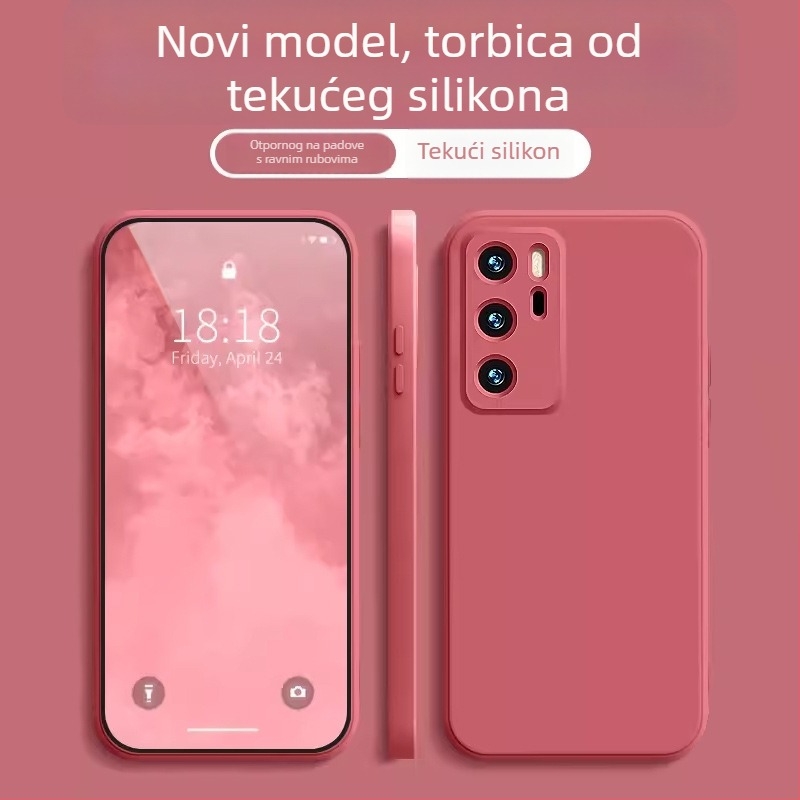 Kućište Huawei P40 — Minimalističko zaštitno kućište s ravnim bridovima za P40 i P40 Pro, Youth Edition Lite