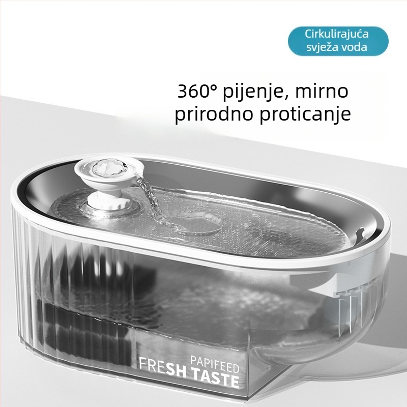 Automatski Dispenser za vodu za mačke s automatskom cirkulacijom, za mačke i mačiće, s velikim kapacitetom (bez podrške aplikaciji)