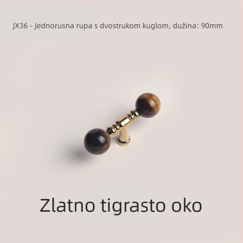 Francuska ručka za vrata ormarića – moderni minimalistički dizajn; cinkov legura, lijevanje pod tlakom, model X36