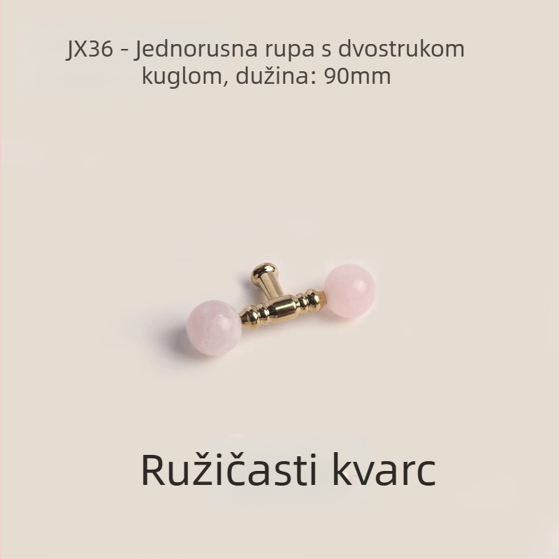 Francuska ručka za vrata ormarića – moderni minimalistički dizajn; cinkov legura, lijevanje pod tlakom, model X36
