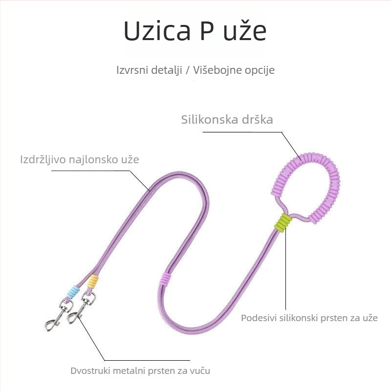 Hartley retraktibilna vodilica za pse — vodilica za vuču, materijal od platna, protiv bijega, kutija 200 komada
