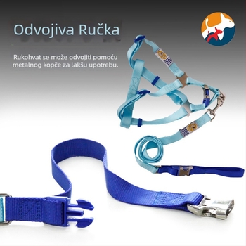 BLOBLO najlon povodac za pse, trakcijska traka, valoviti uzorak