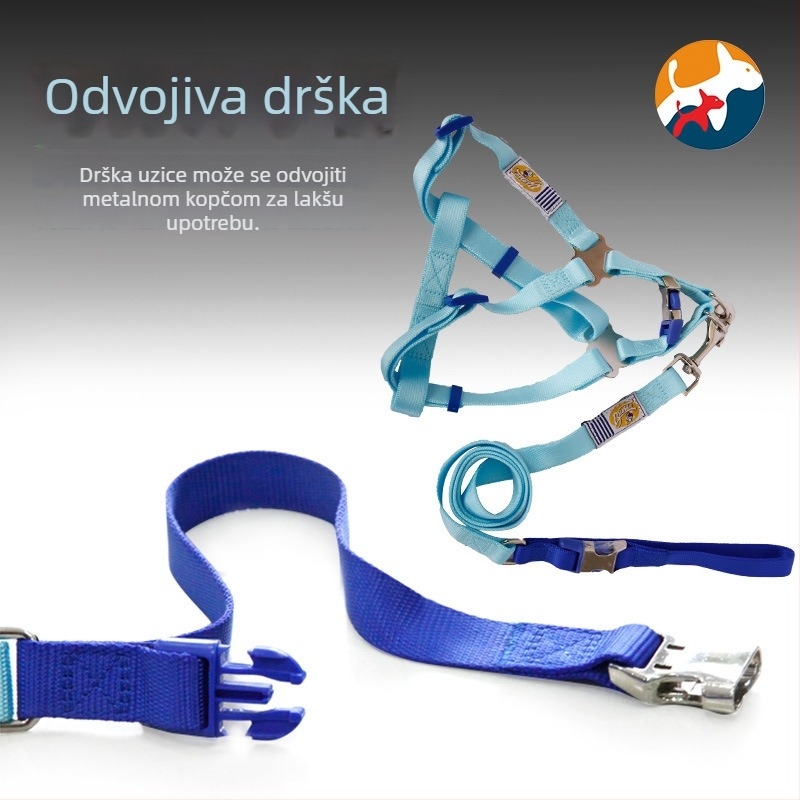 BLOBLO najlon povodac za pse, trakcijska traka, valoviti uzorak