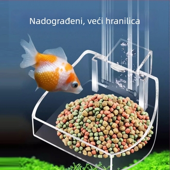 Akrilna cijev za hranjenje u akvariju s automatskim hranjenjem, prozirni hranilnik za škampe – Strange Garden