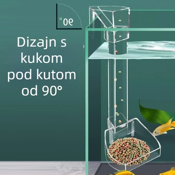 Akrilna cijev za hranjenje u akvariju s automatskim hranjenjem, prozirni hranilnik za škampe – Strange Garden