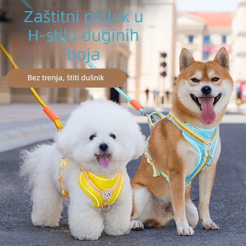 Prsni remen za psa s I-oblikom dizajna, podesiv, materijal: tkanina, brend Seven Seconds