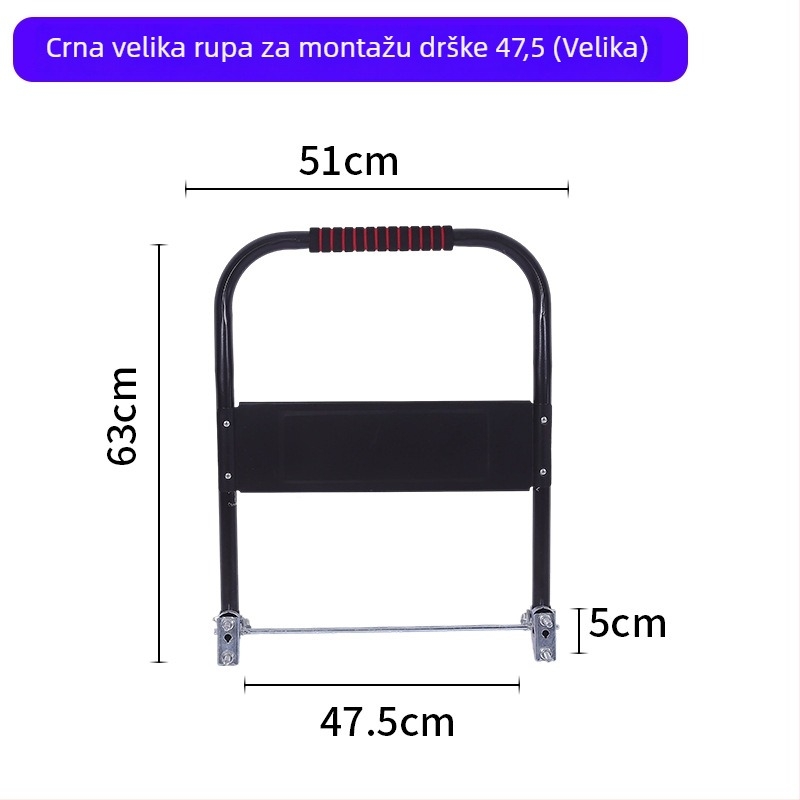 Rukohvat za kolica, sklopni i pomični, galvanizirana čelična cijev, marka Xingyue