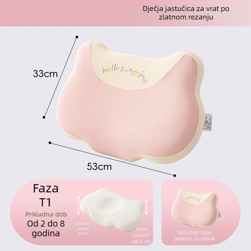 Dječji jastuk od memorijske pjene s podrškom za vrat, za sve sezone, za jednu osobu, Life Home