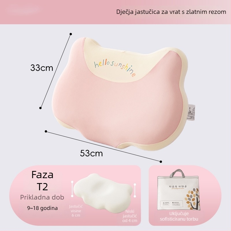 Dječji jastuk od memorijske pjene s podrškom za vrat, za sve sezone, za jednu osobu, Life Home