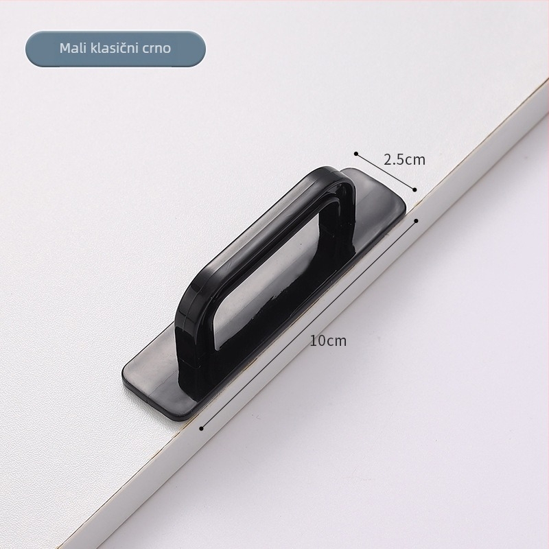 Klizne ručke za vrata, montaža bez bušenja, model D116, plastika, praškasti premaz, za tuš kabine