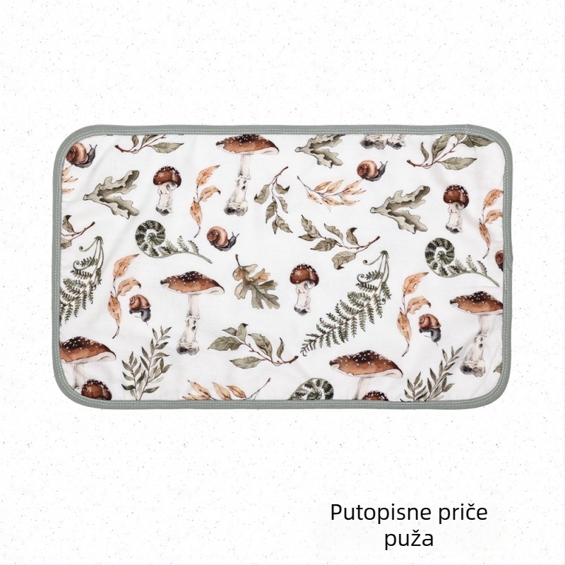 Jastuk za bebu od osmerostrukog gaze od bambus-pamuk tkanine, karikaturističkog stila, pogodan za dojenčad.