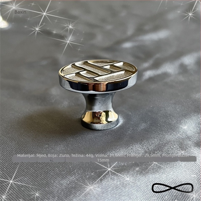 Baixin 1222 mosazna ručka za garderobu i ormar, lijevano pod pritiskom, stil laganog luksuza