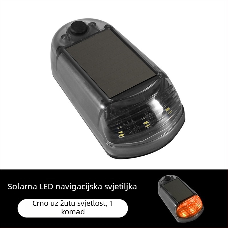 Solarno stropno svjetlo za automobile, kamione i pickupe, 3-LED modifikirano svjetlo, bez žica, treperi, 5W/5V, 001