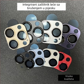 Folija za zaštitu objektiva kamere za iPhone 17 Pro Max – pjeskano završna leća, kaljeno staklo, folija za objektiv, HD, anti otisci prstiju