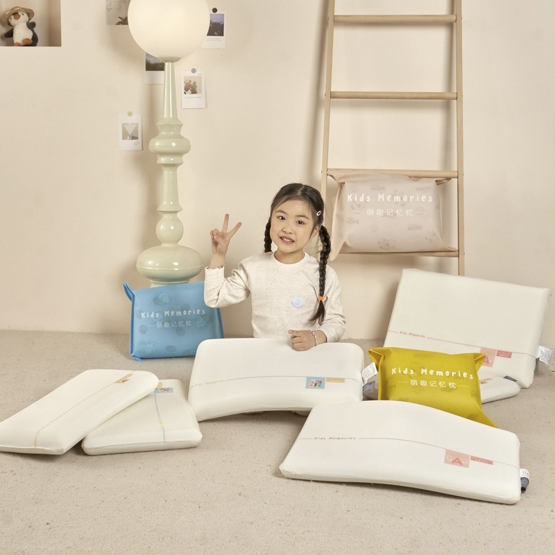 Dječji jastuk od memorijske pjene za djecu od 3–6 godina i više, sve sezone, pravokutnog oblika, podrška vratnoj kralježnici