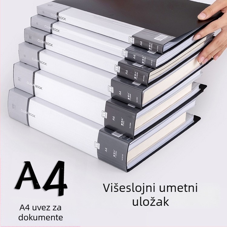 FDL serija dokument mapa - PP materijal, jednoklip, višeslojni organizator dokumenata