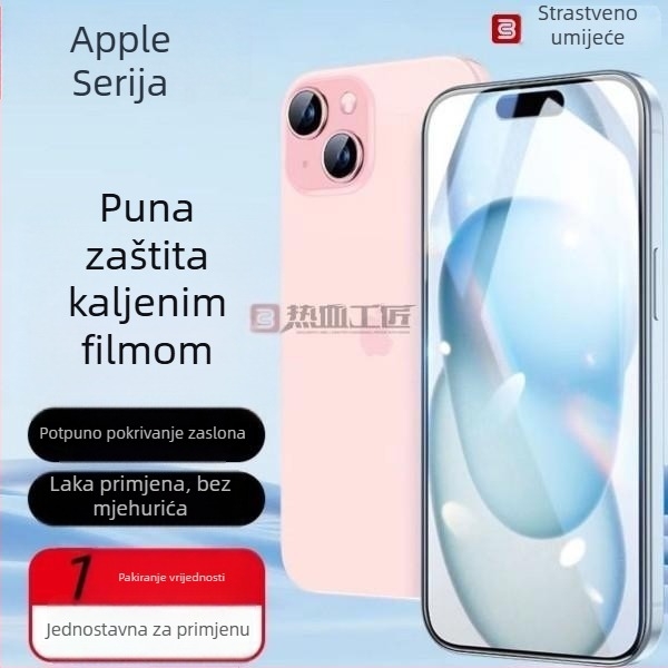 Passionate craftsman staklena zaštita s punim prekrivanjem za iPhone 13 Pro Max, HD jasnoća