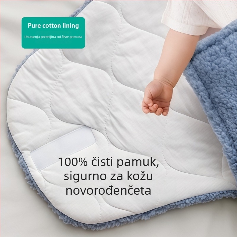 Dječja zavinjALica deka i spavaća vreća od 100% pamuka — za novorođenčad i djecu od 1 do 3 godine, cijele sezone, težina 300–500 g, prilagodljivo