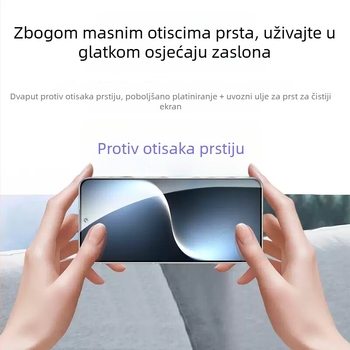Stakleni zaštitnik prednjeg zaslona za iPhone 13 Pro, 14 Pro, 14 Pro Max – HD, Anti-Spy, Anti-Drop, Anti-Burst, Brza Ugradnja