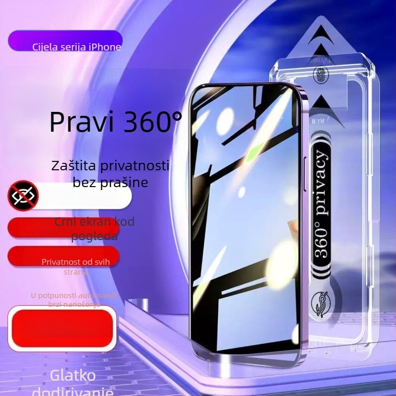 Jia Xingqi Prednje zaštitno staklo za iPhone – Prednja zaštita, Privatnost, Kaljeno staklo, Apple