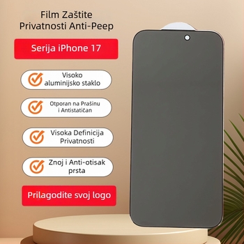Zaštitno staklo s zaštitom privatnosti za iPhone 14 Pro Max — potpuno pokrivanje zaslona, anti-peep, otporno na padove, otporno na prašinu, mat završetak