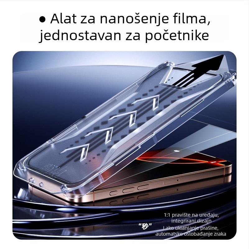 Zaštitno staklo za zaslon iPhone 14 Pro / Pro Max, potpuno pokriće, anti otisci prstiju, anti-špijuna