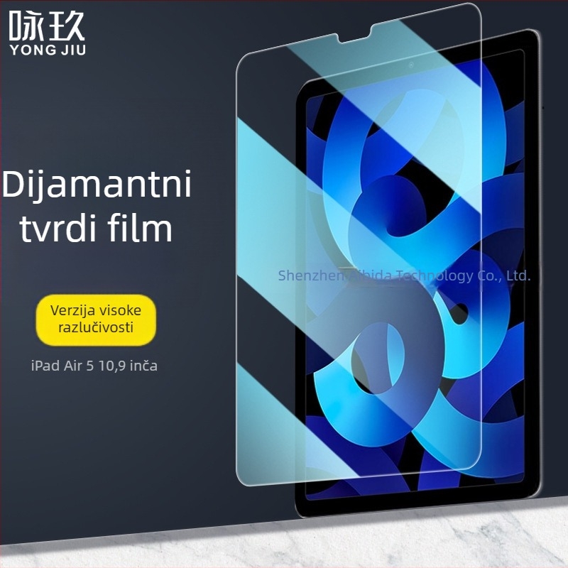 Yong Jiu kaljeno staklo zaštitnik zaslona za iPad Air 5 (10.9 inča) – HD, anti otisci prstiju