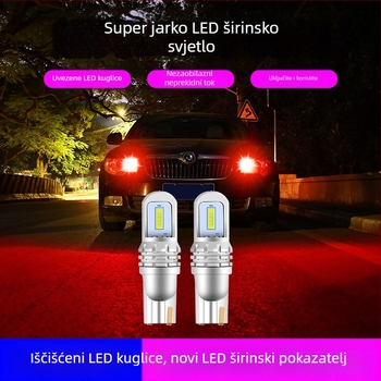 LED automobilska svjetla T10 W5W 1860 SMD – 12V, 3W, 5000–6000 lm, 6000K; namijenjena za svjetla za registarsku ploču, dnevna svjetla i pozicijsko svjetlo