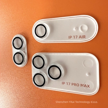 Corning kaljeno staklo – zaštitni film za objektiv za iPhone 17 Pro Max – 3D potpuno pokriće, ogledalo, HD