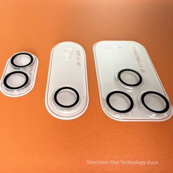 Corning kaljeno staklo – zaštitni film za objektiv za iPhone 17 Pro Max – 3D potpuno pokriće, ogledalo, HD