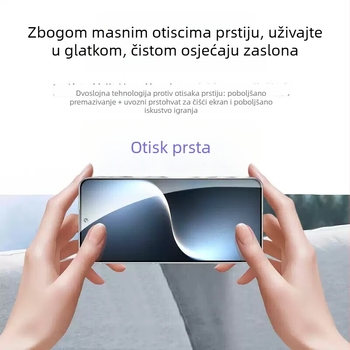 Zaštitni film za prednji zaslon iPhone 17 Pro Max – kaljeno staklo, potpuno pokriće, anti-eksplozija, anti-pad, otporan na prašinu