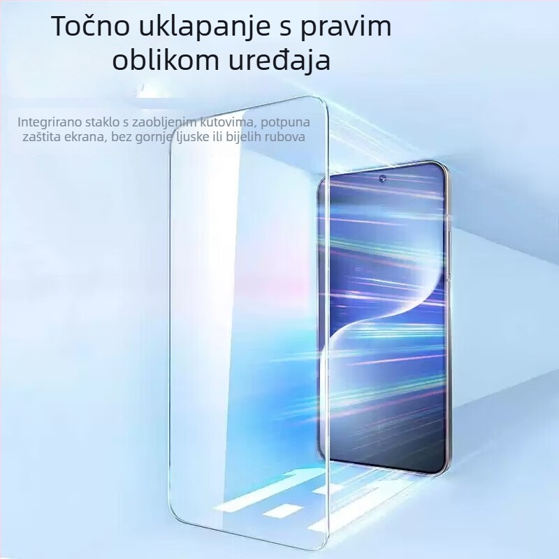Zaštitni film za prednji zaslon iPhone 17 Pro Max – kaljeno staklo, potpuno pokriće, anti-eksplozija, anti-pad, otporan na prašinu