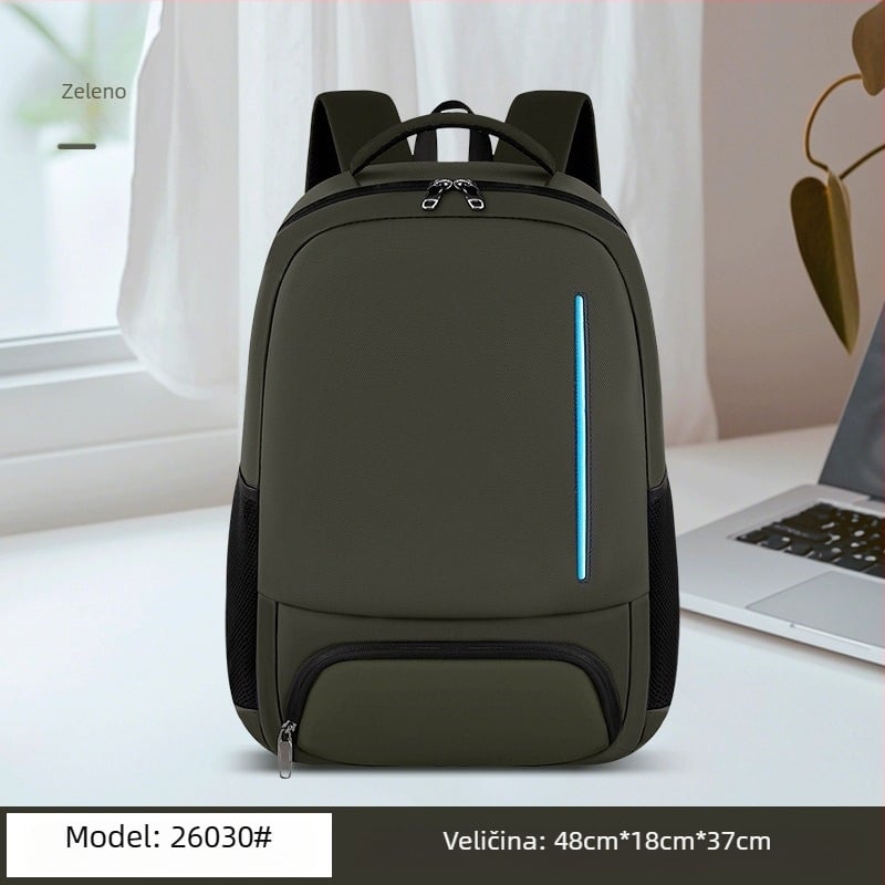 Unisex poslovni ruksak za laptop, PU koža, vodootporan, proširivi, 20–35 L, pogodan za 16-inčni laptop