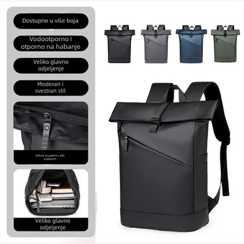 Unisex ruksak za poslovna putovanja, vodootporan membranski materijal, pretinac za 15-inčni prijenosno računalo, kapacitet 20–35 L, gradski minimalistički stil
