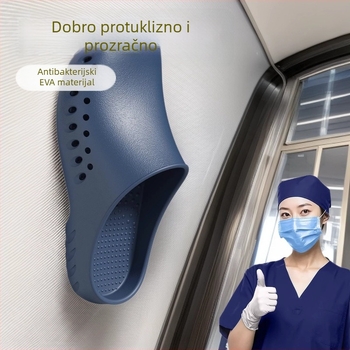 Kirurške papuče za operacijsku sobu, EVA gornji dio i potplat, protusklizne medicinske sandale, zatvoren prsti, Kick zatvarač