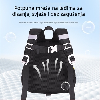 Torba za vrtić s dizajnom pingvina, lagana, prozračna, vodootporan najlon, uzrast 2–5 godina