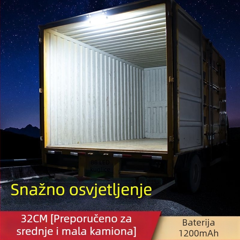 LED unutarnje svjetlo za kutiju kamiona / dostavni tricikl — magnetsko učvršćenje