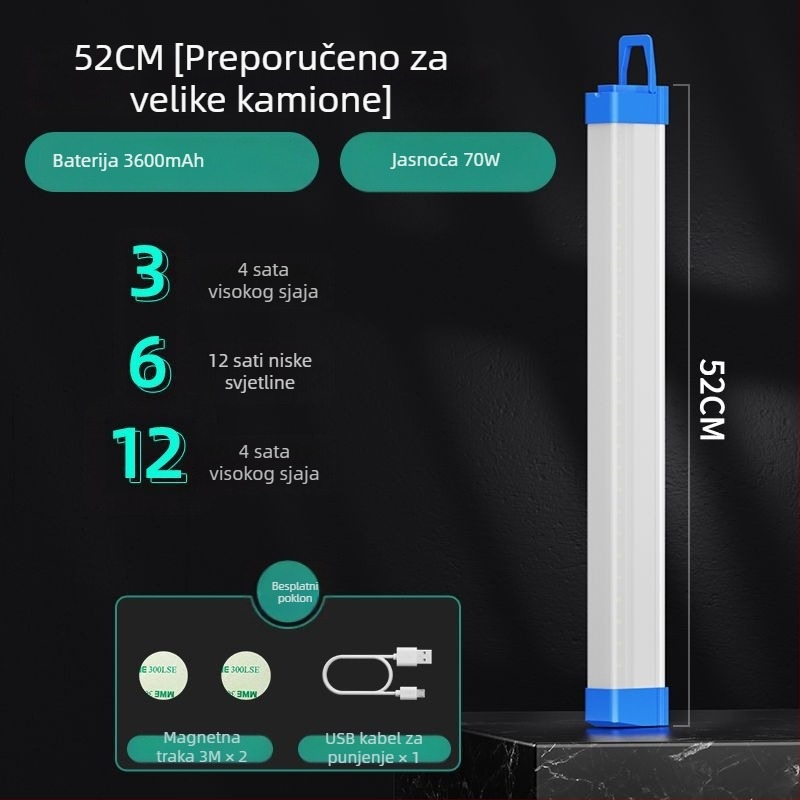 LED unutarnje svjetlo za kutiju kamiona / dostavni tricikl — magnetsko učvršćenje