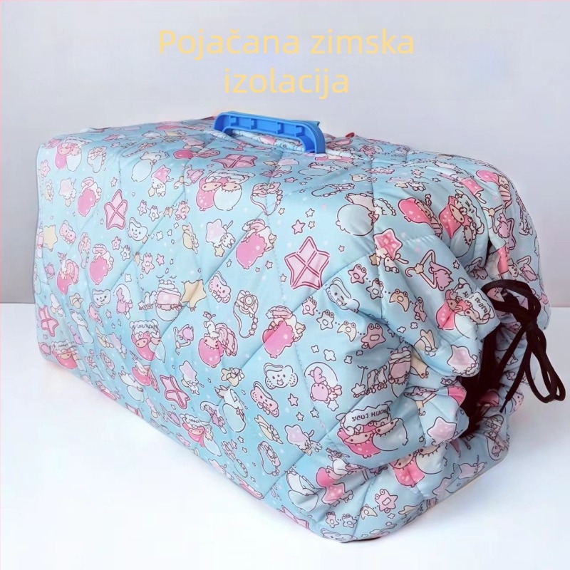 Torba za kućne ljubimce za zimu s toplinskim prekrivačem, otporna na vjetar, prijenosna, platno (Materijal: platno; Mekanost: mekana; Kategorija: torba za kućne ljubimce)