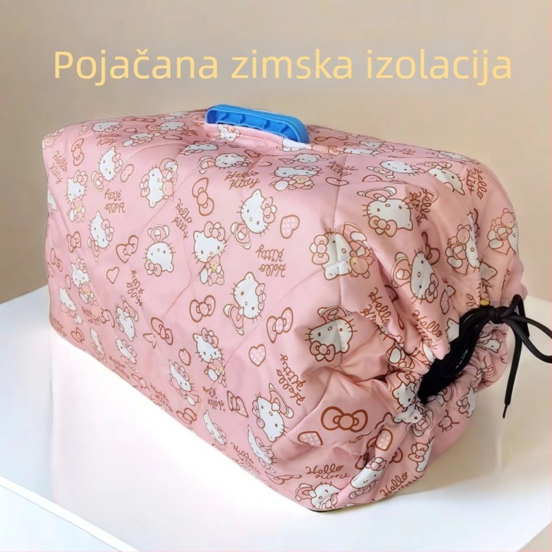 Torba za kućne ljubimce za zimu s toplinskim prekrivačem, otporna na vjetar, prijenosna, platno (Materijal: platno; Mekanost: mekana; Kategorija: torba za kućne ljubimce)