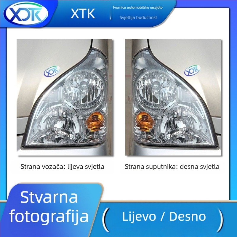 Prednje svjetlo za Glory automobil, kućište od PC-a, LED izvor, 12V, 35W, 5 godina trajanja