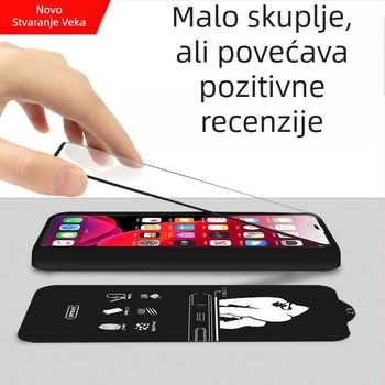 KAAPII kaljeno staklo zaštitnik prednjeg zaslona za iPhone 14 Pro Max – HD, djelomično pokriven zaslon