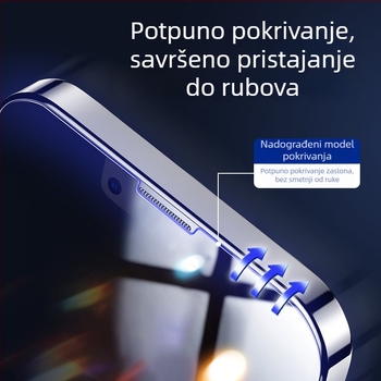 KAAPII kaljeno staklo zaštitnik prednjeg zaslona za iPhone 14 Pro Max – HD, djelomično pokriven zaslon