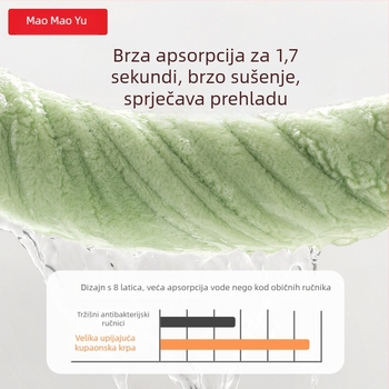 Maomaoyu Dječji kupaći ručnik s kapuljačom — Koralni velur, 150D pređa, Izrezani velur, 500g+ Prilagodljivo