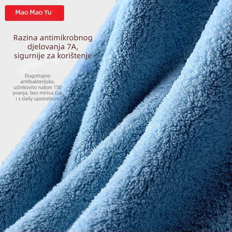 Maomaoyu Dječji kupaći ručnik s kapuljačom — Koralni velur, 150D pređa, Izrezani velur, 500g+ Prilagodljivo