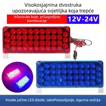 LED upozoravajuće svjetlo za kamione i prikolice – snažan stroboskop, protiv sudara straga, za vozila spašavanja